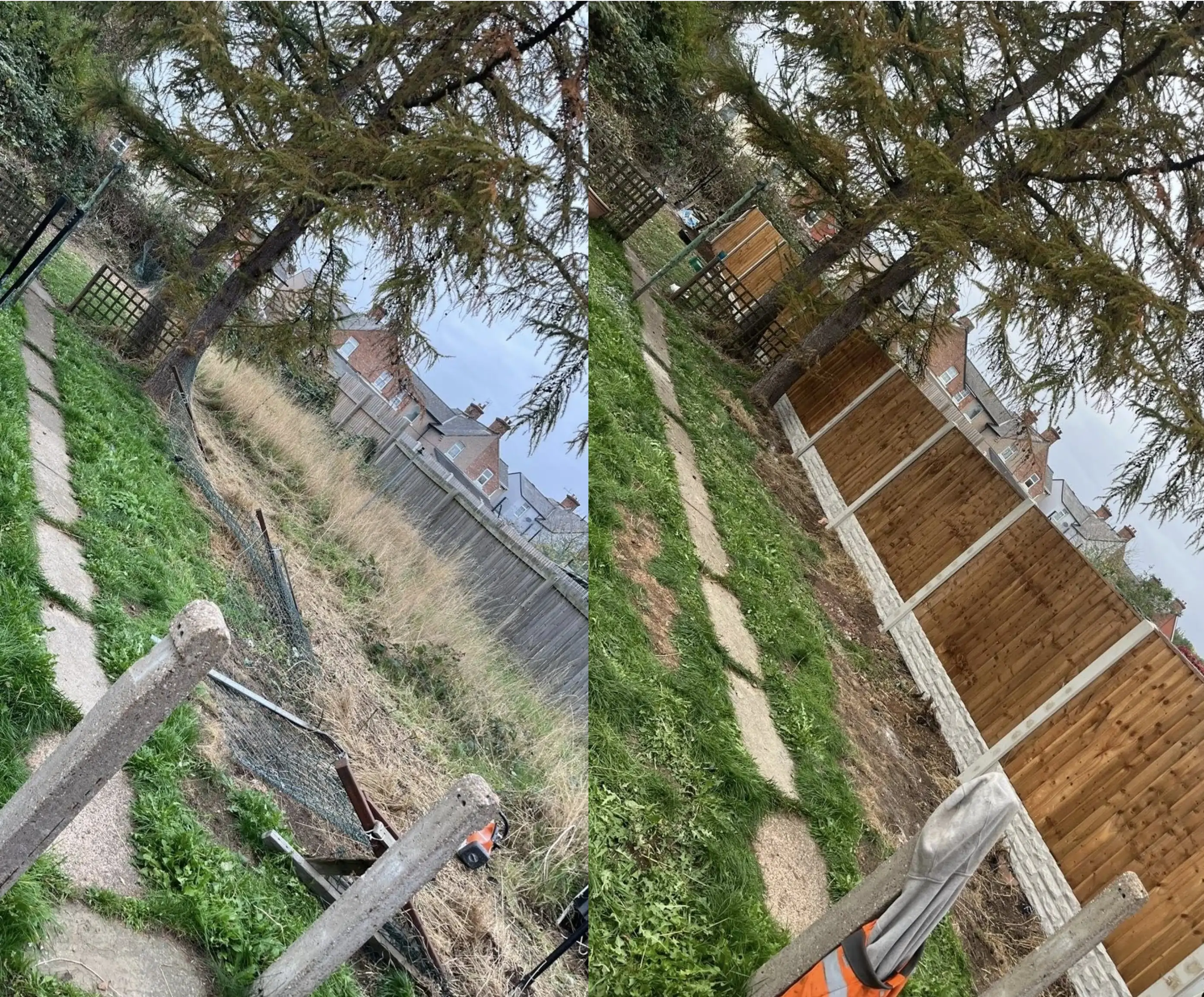 New fence erected in Carcroft. Strong feather edge, concrete posts and gravel boards.