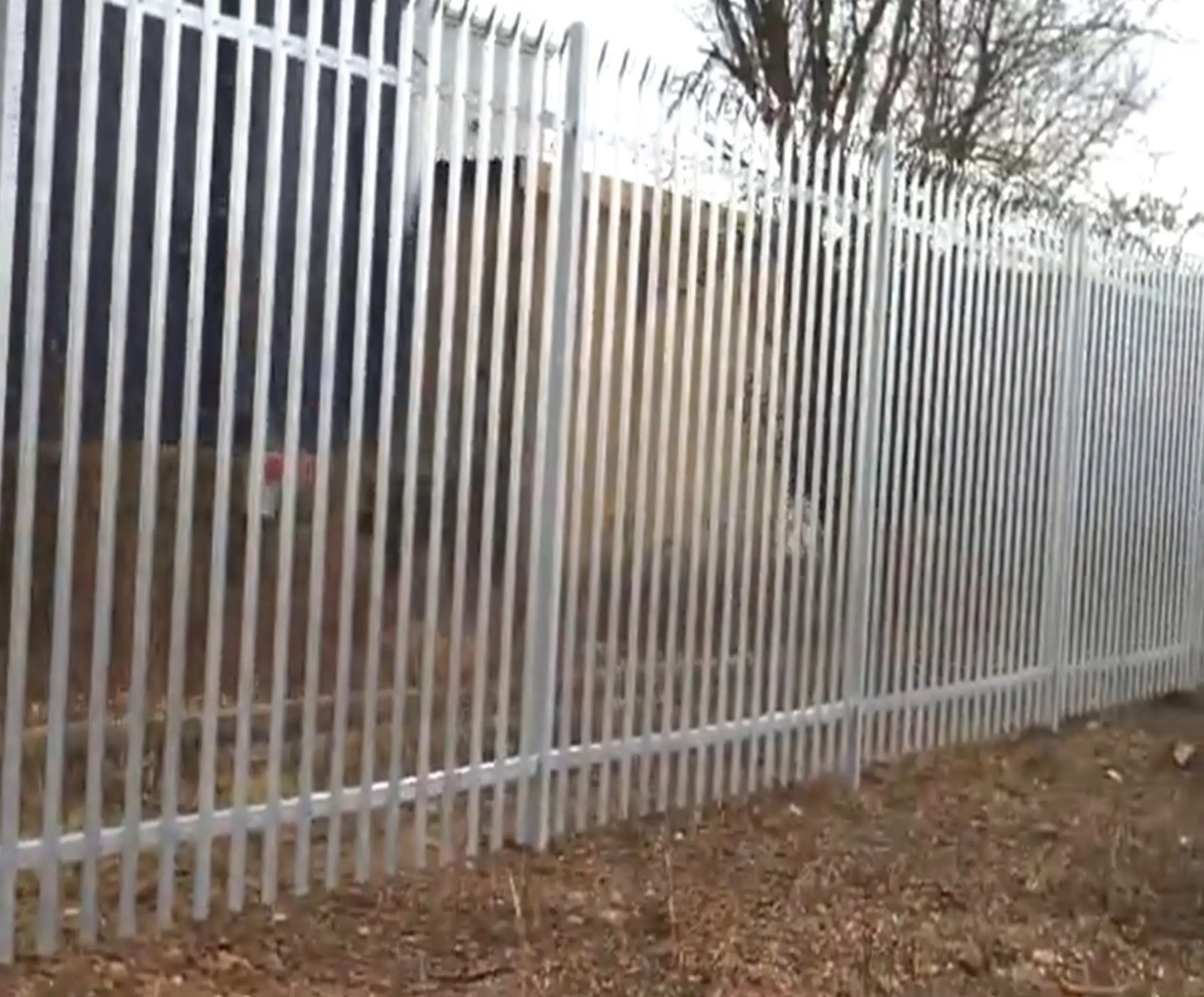 Commercial high security steel galvanised security fencing